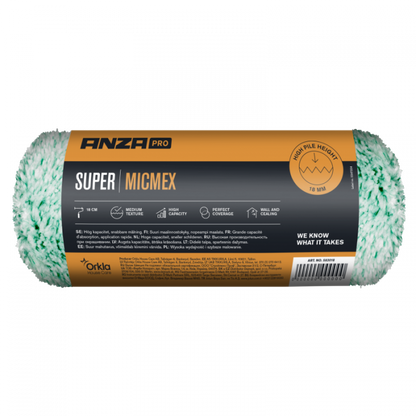 Anza Micmex Verfroller – Microvezel Sáusroller voor Muren & Plafonds